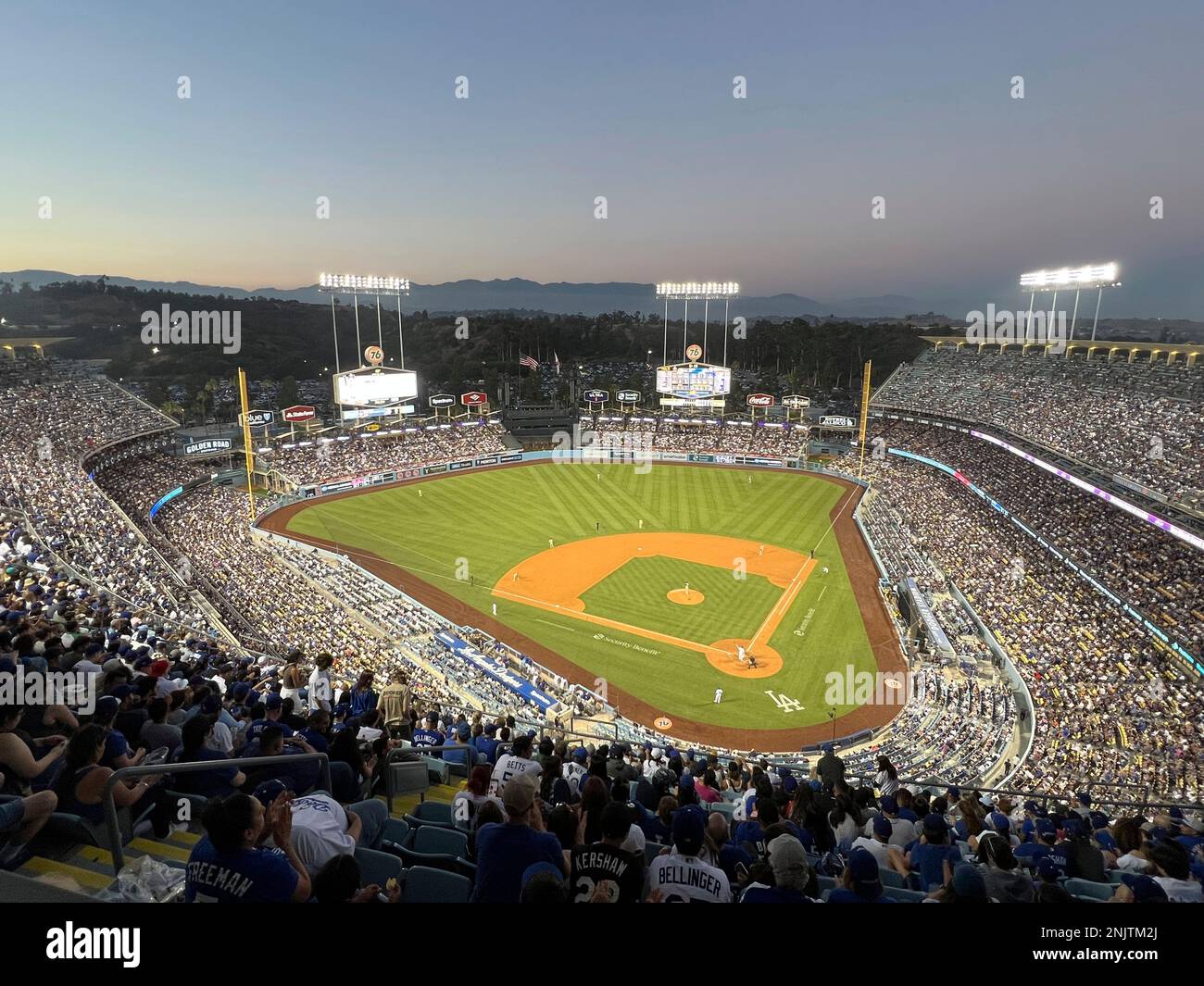Los Angeles, United States. 12th Apr, 2022. A general view of Dodger Stadium  prior to the Los Angeles Dodgers regular season home opener, Tuesday, Apr.  12, 2022, in Los Angeles. Photo via