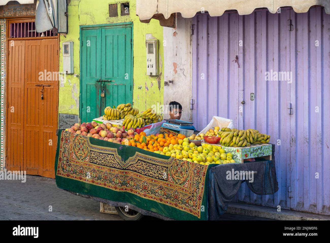 Obststand Afrika, Marokko, Taroudant, Obststand Stock Photo - Alamy