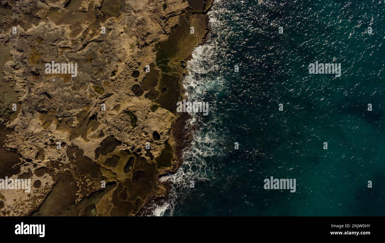 Aerial top down view tidal hi-res stock photography and images - Alamy