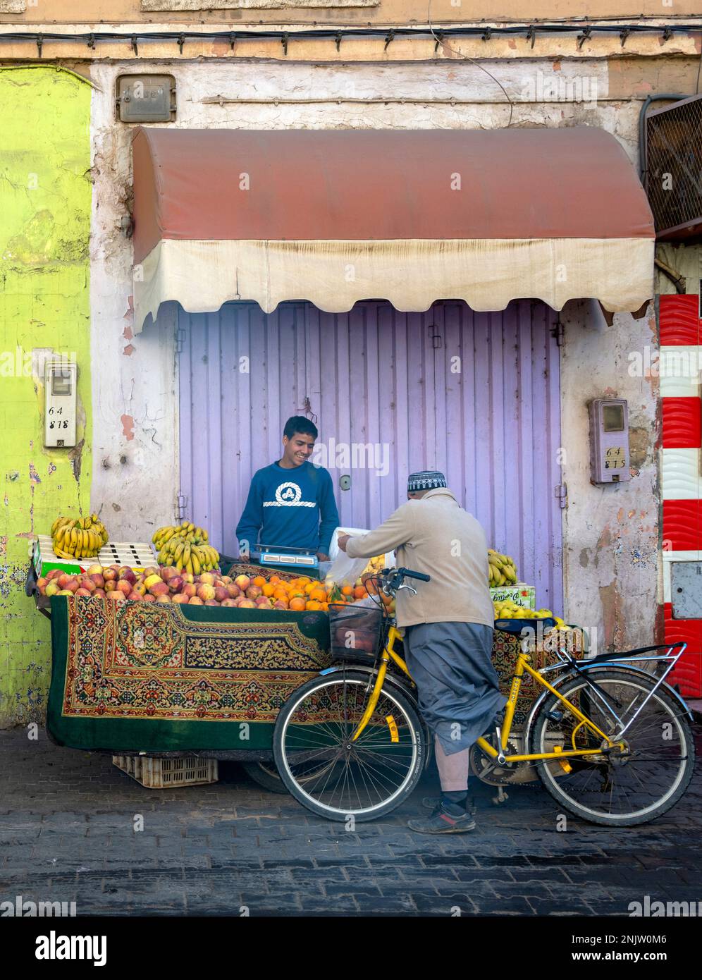 Obststand Afrika, Marokko, Taroudant, Obststand Stock Photo - Alamy