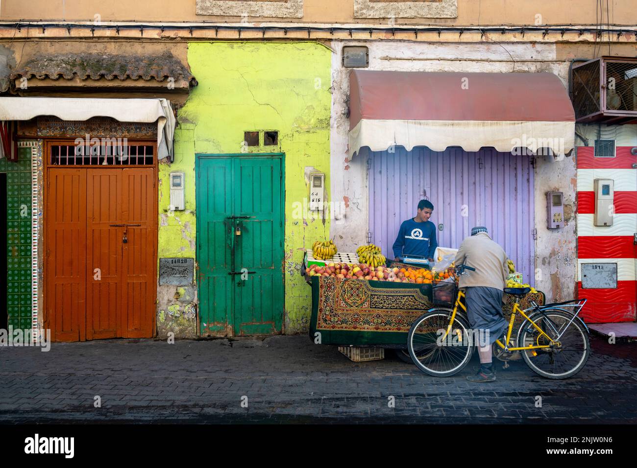 Obststand Afrika, Marokko, Taroudant, Obststand Stock Photo - Alamy