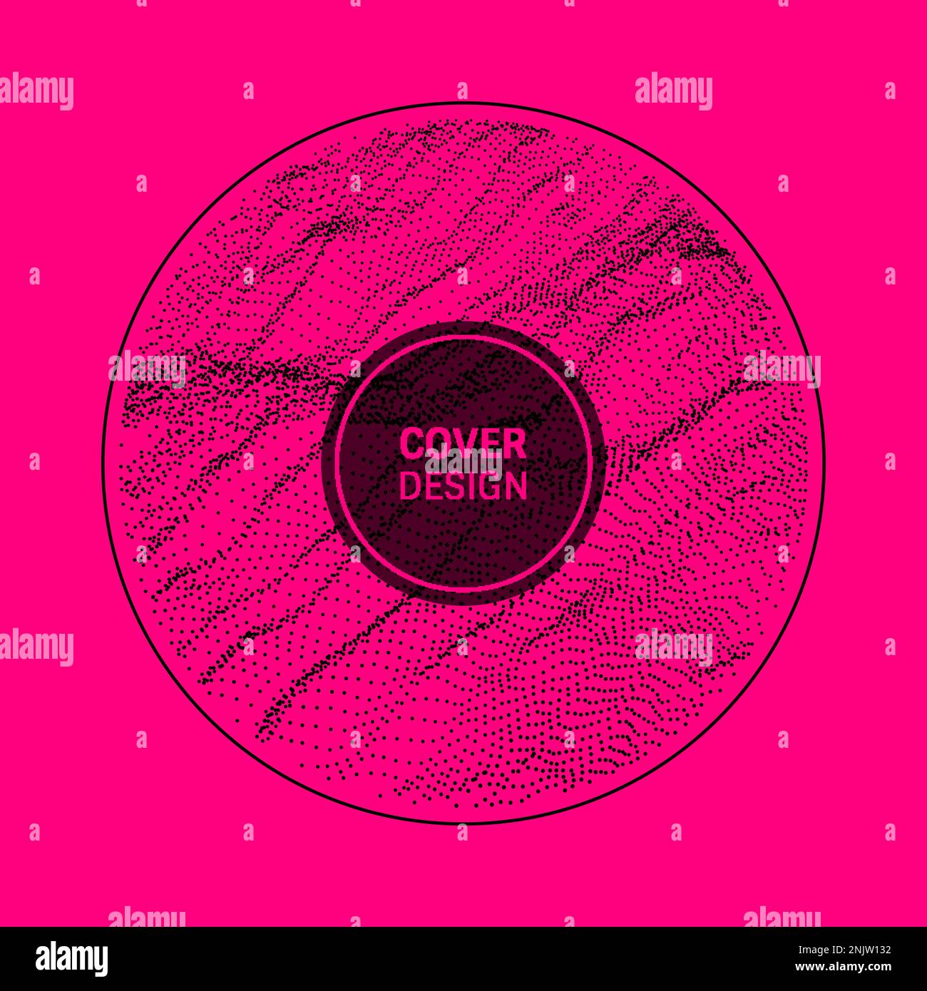 3d abstract vector illustration with dots. Network design with particle ...
