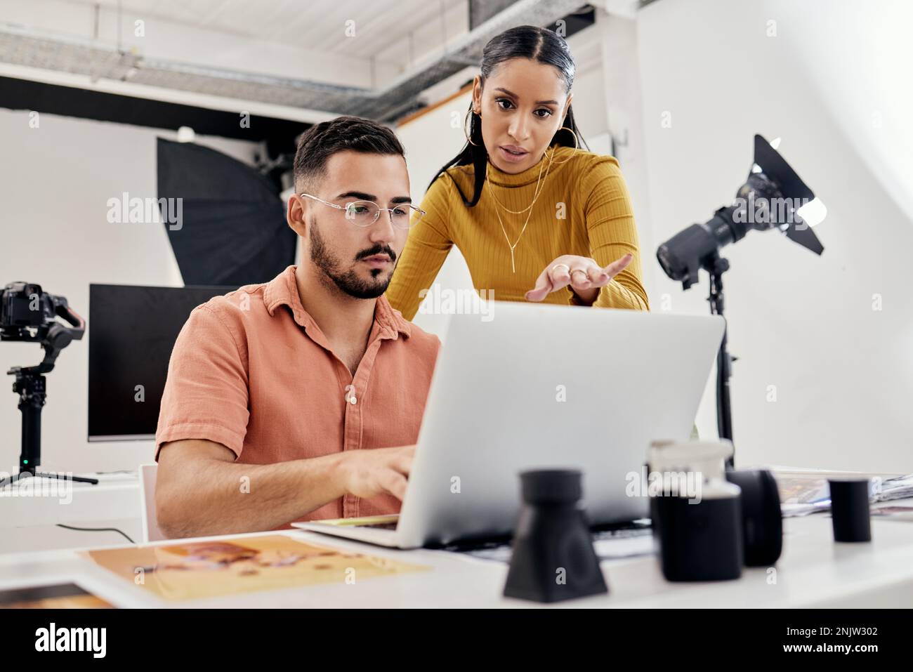 Photography, laptop production edit and collaboration of creative