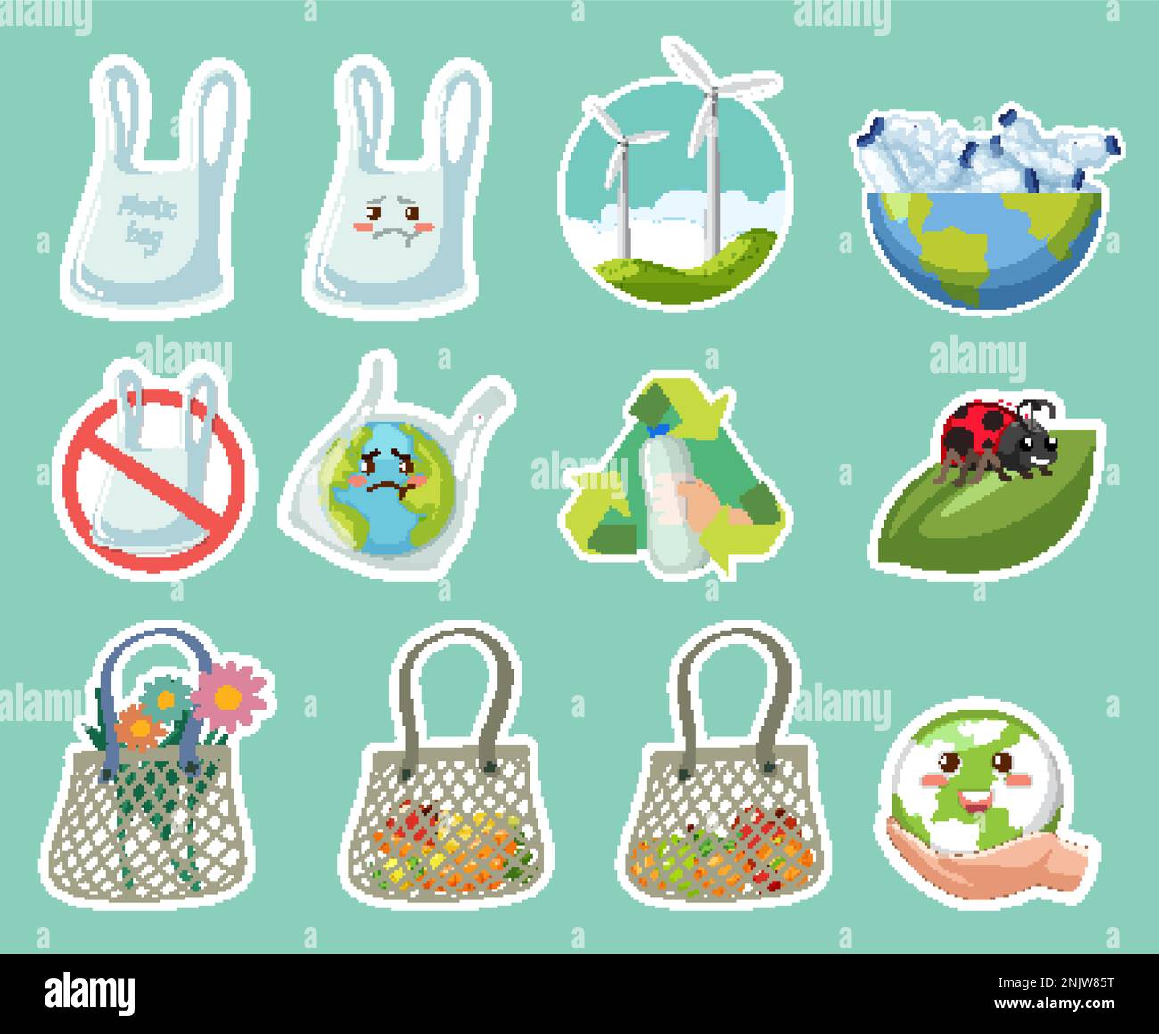 Ecology and environment icon theme illustration Stock Vector Image ...