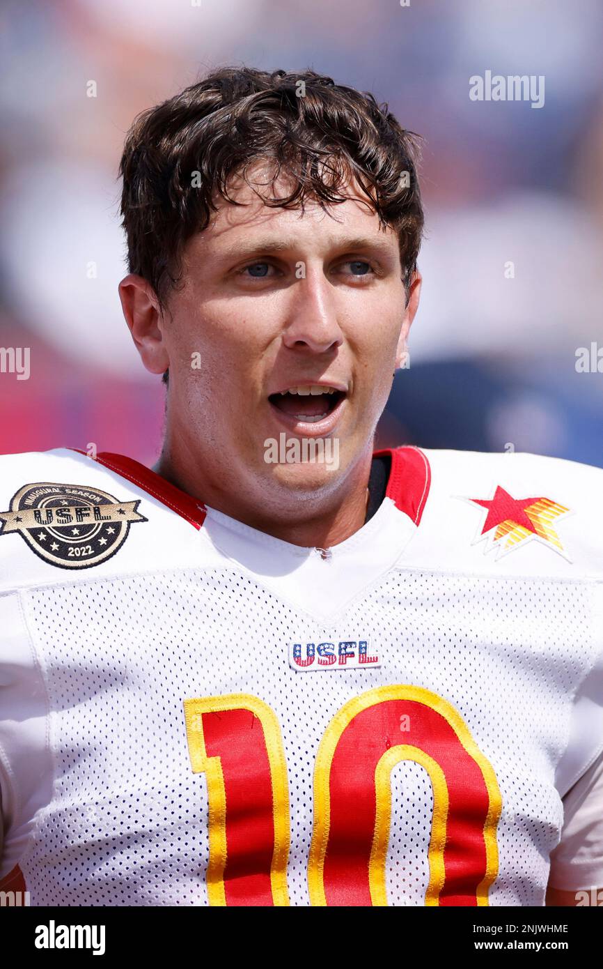 CANTON, OH JUNE 25 Philadelphia Stars quarterback Case Cookus (10