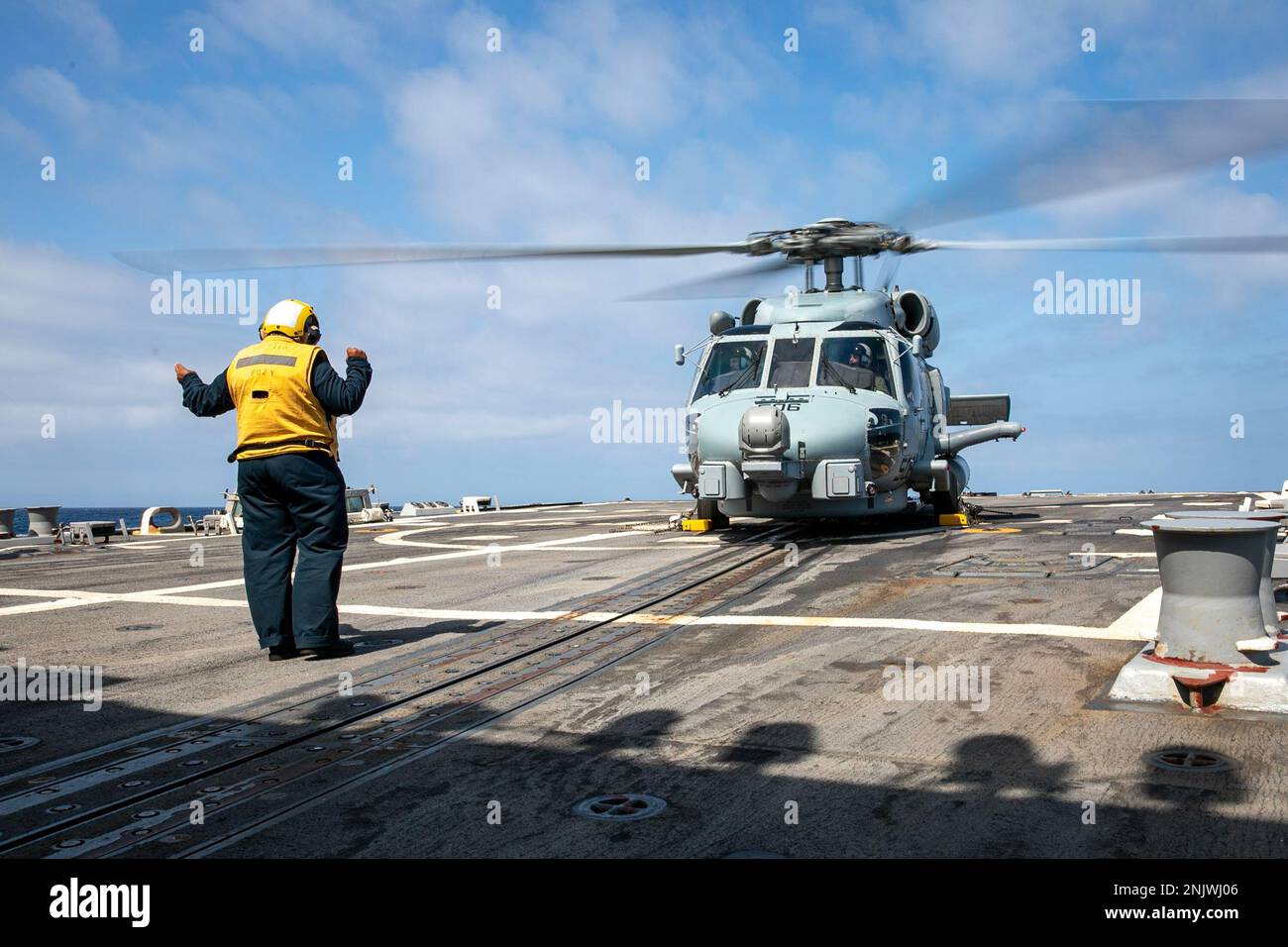220810-N-UL352-1033 ATLANTIC OCEAN (Aug. 10, 2022) Boatswain’s Mate 2nd ...