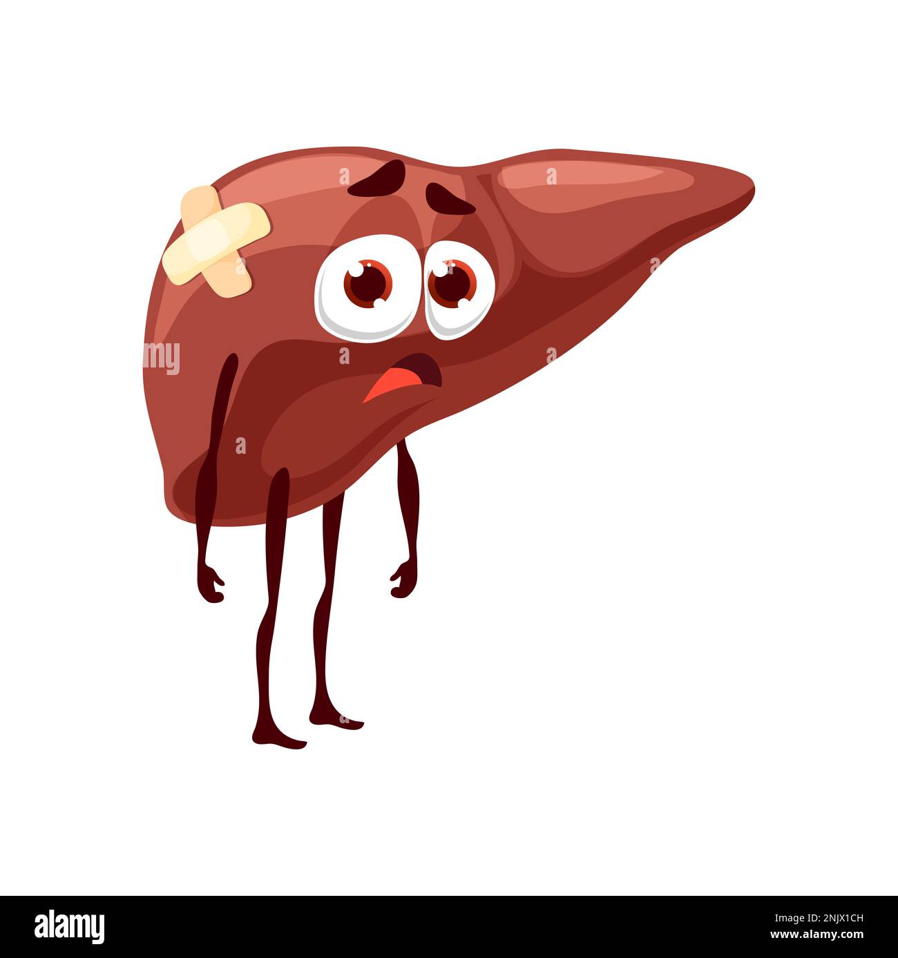 sick liver cartoon