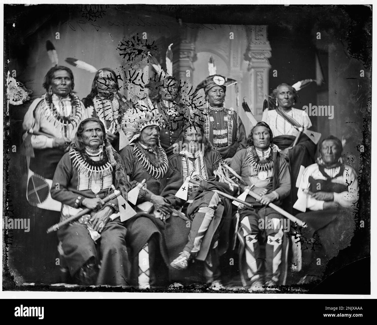 Native American Photo Collection Group photograph of Native Americans from the 19th century, captured in ...