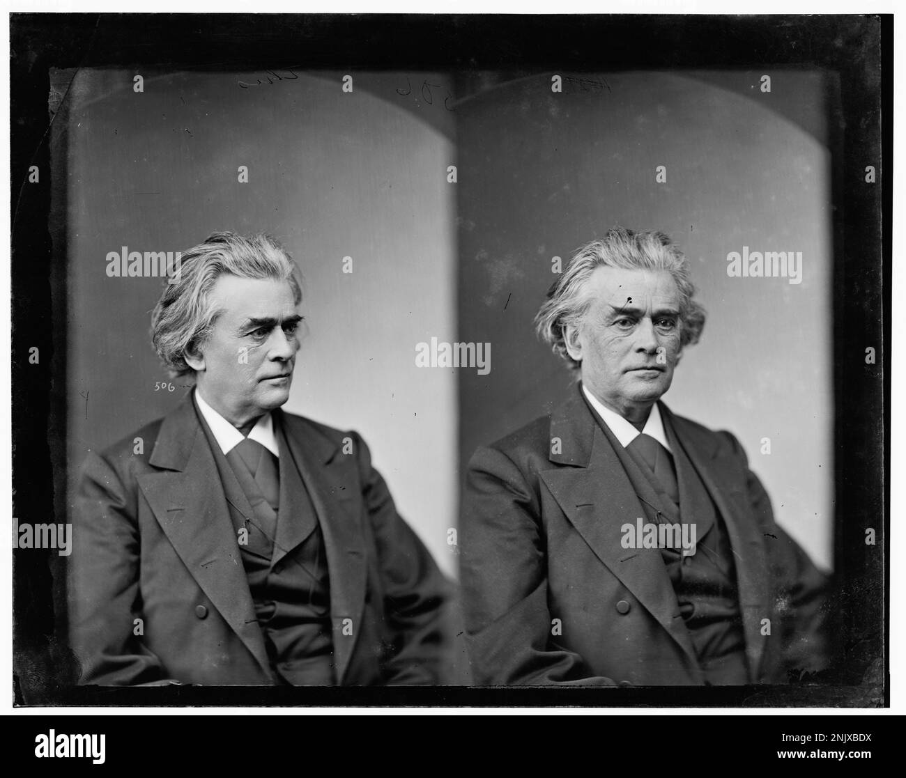 Portrait of Samuel Casey, a figure from 19th-century American history ...
