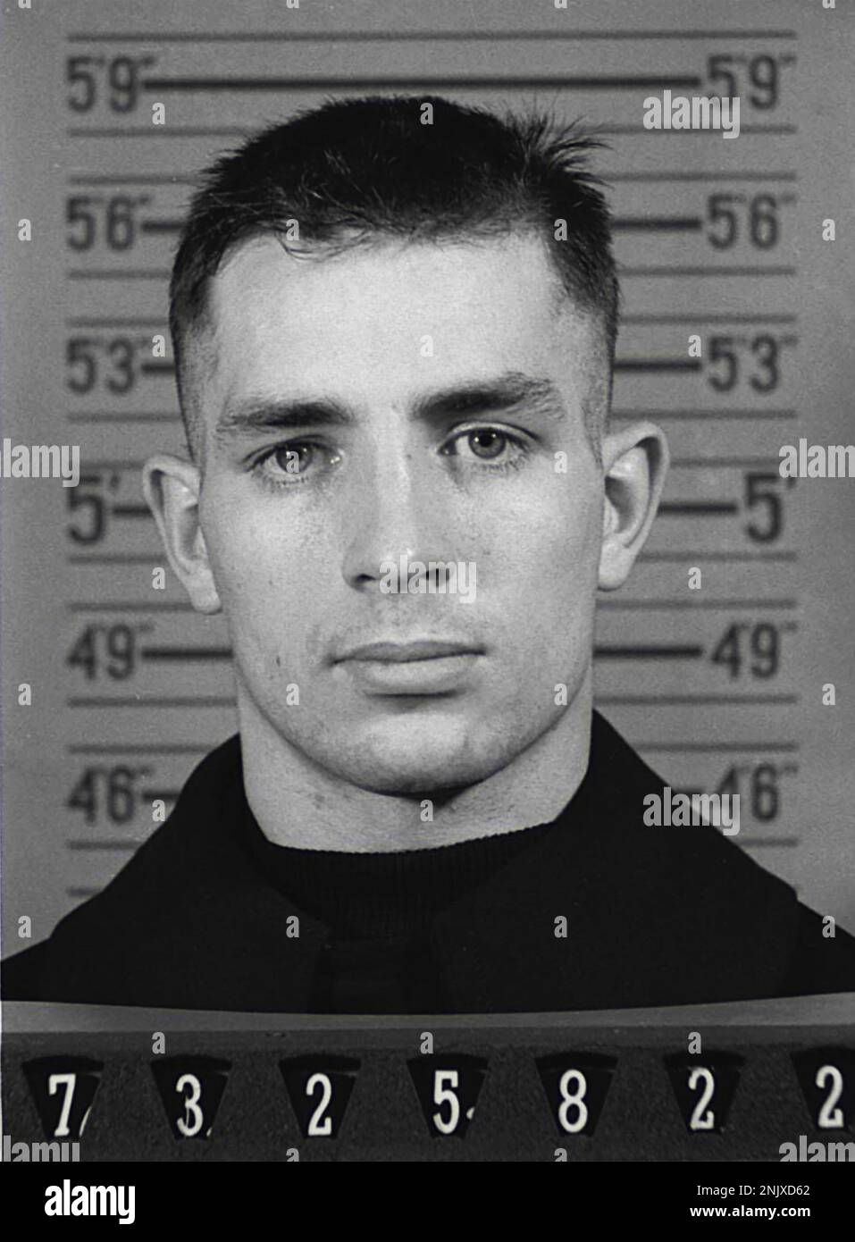 JACK KEROUAC (1922-1969) American novelist and poet in his Naval Reserve enlistment photograph in 1943 Stock Photo