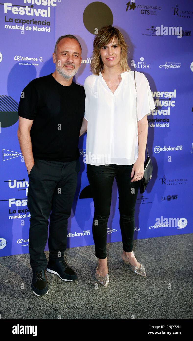 Javier Gutiérrez And His Wife, Inés Enciso, Attend The Concert By.