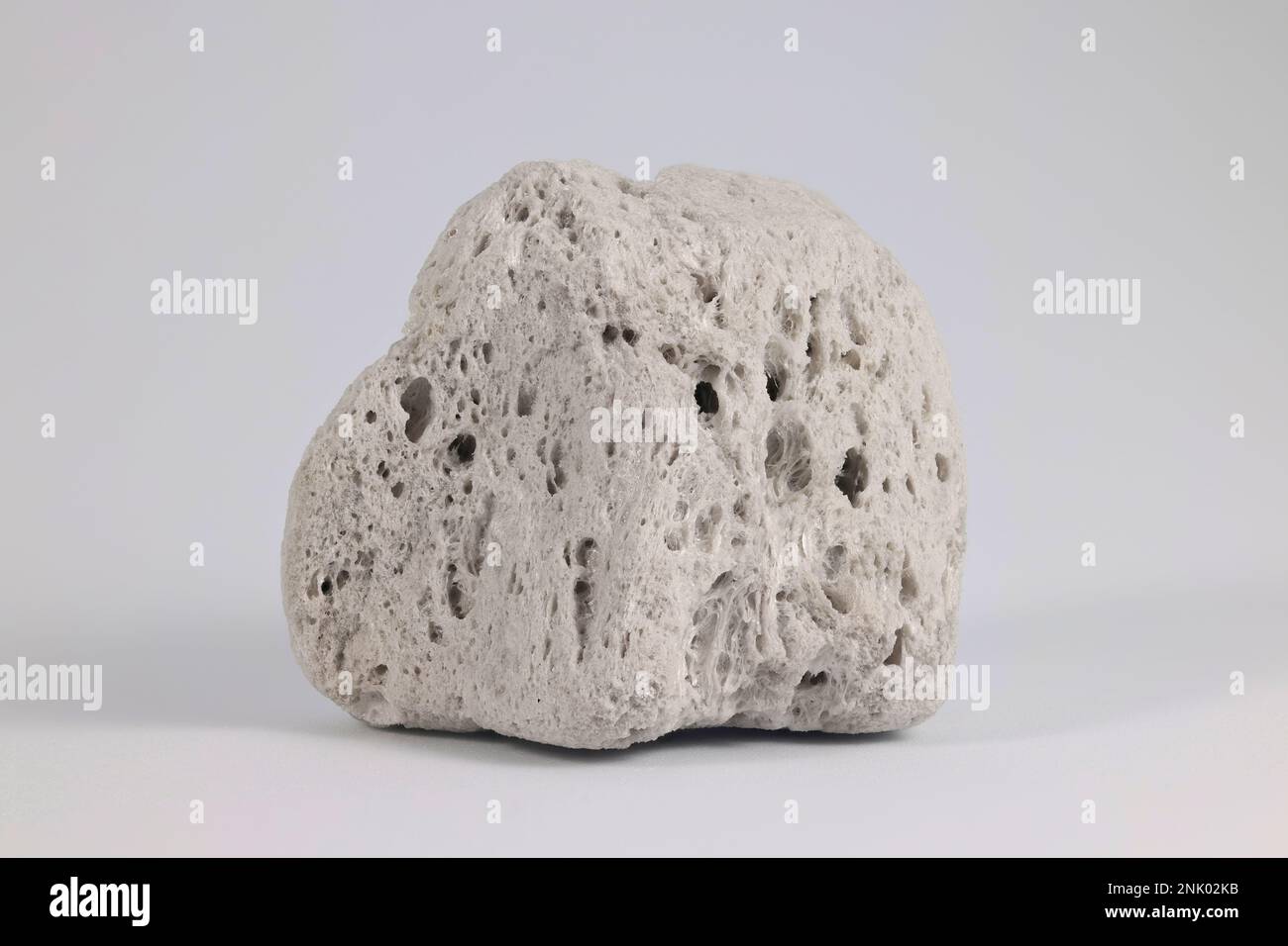 Pumice is a volcanic rock that consists of highly vesicular rough