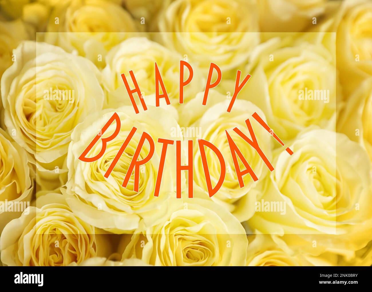 Happy Birthday! beautiful flowers bouquet Stock Photo - Alamy