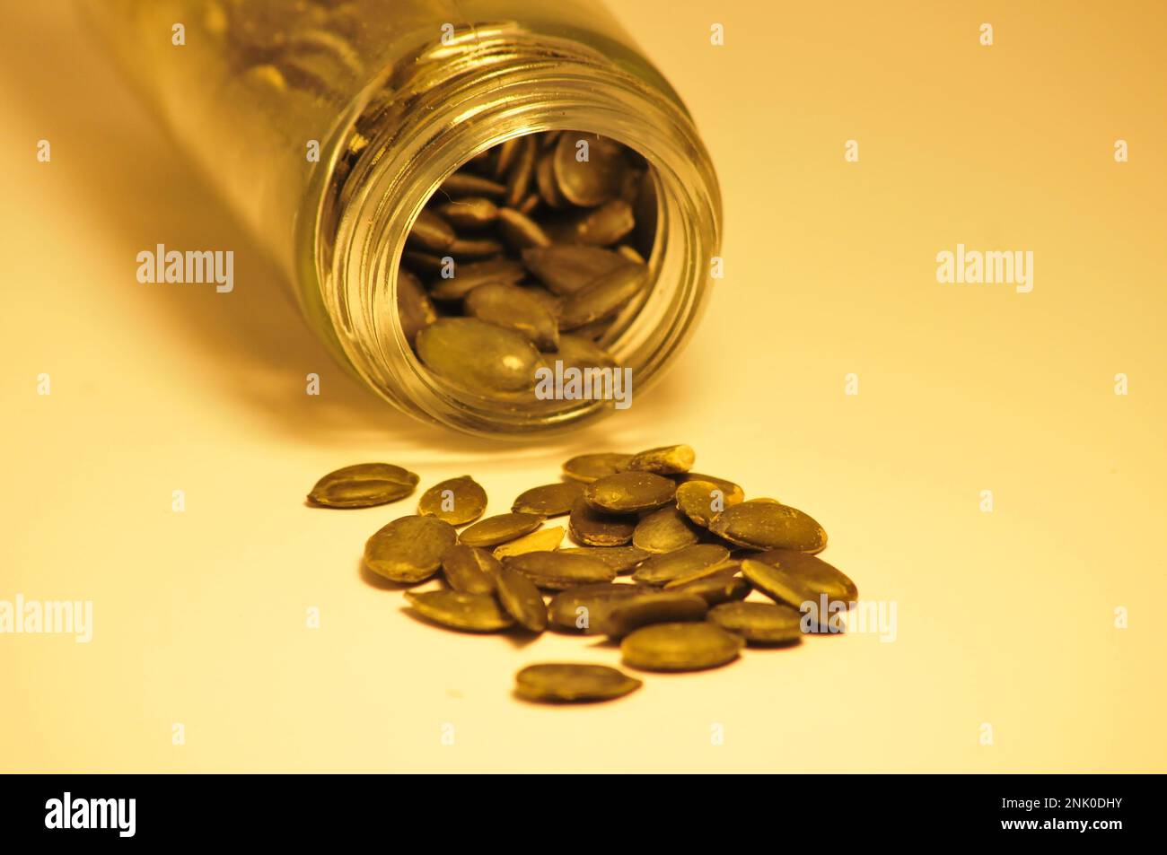 Sunflower seeds in warm light Stock Photo Alamy