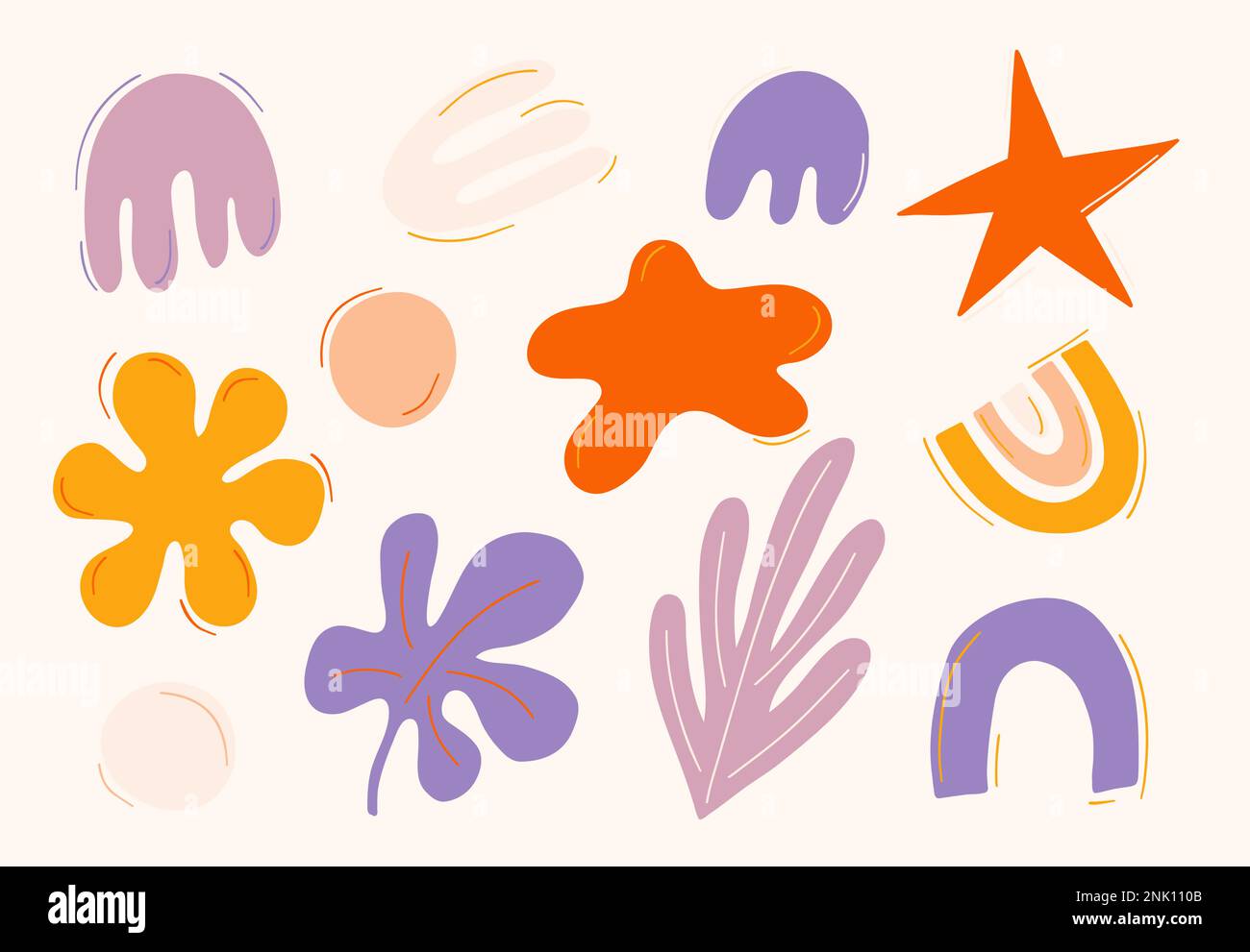 Set of doodle hand drawn organic shapes Stock Vector Image & Art - Alamy