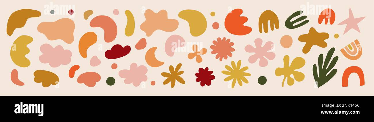 Set of doodle hand drawn organic shapes Stock Vector Image & Art - Alamy