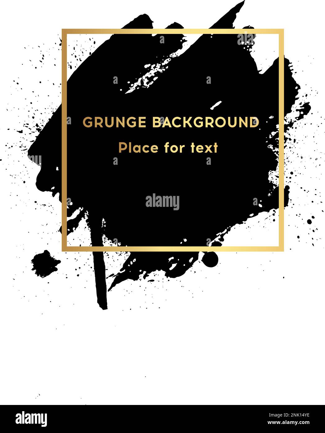 Original grunge brush paint texture design acrylic stroke poster over ...