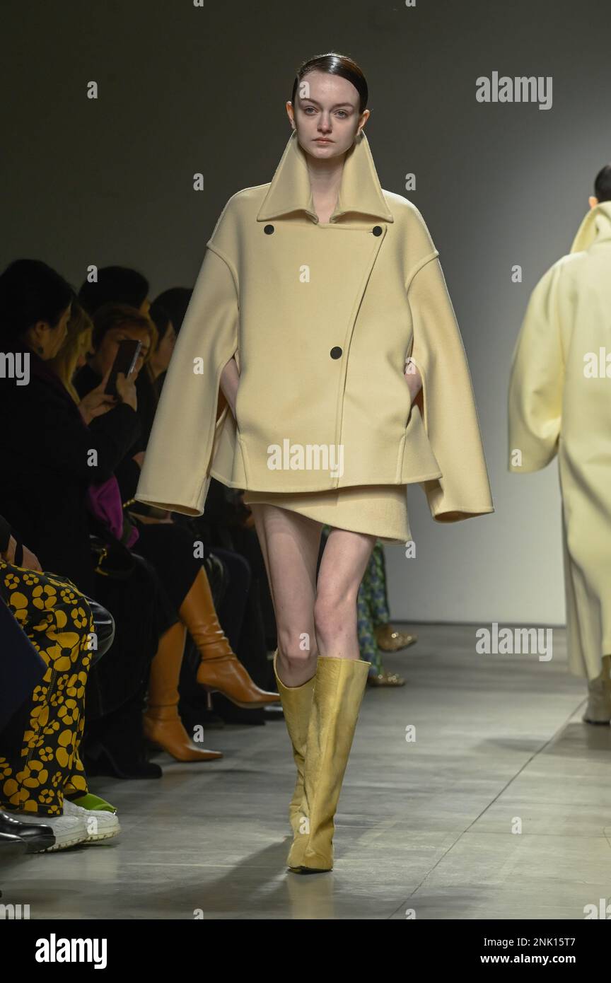 Milan, Italy. 23rd Feb, 2023. Milan, Woman Fashion Week, Fall Winter