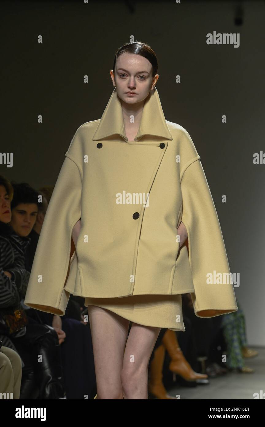 Milan, Italy. 23rd Feb, 2023. Milan, Woman Fashion Week, Fall Winter