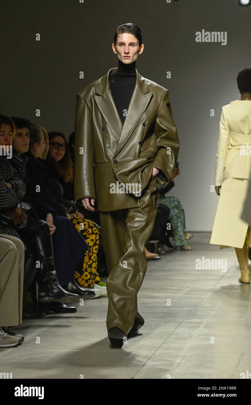 Milan, Italy. 23rd Feb, 2023. Milan, Woman Fashion Week, Fall Winter