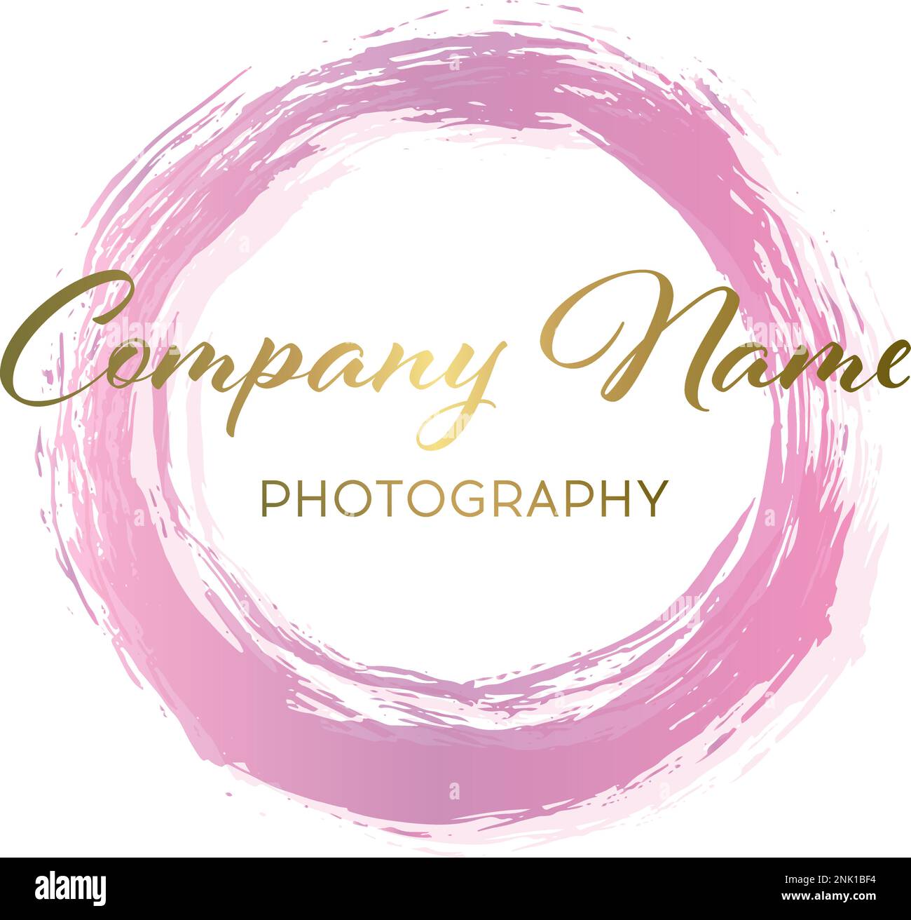 Pink Business Abstract Circle icon. vector logo design template for ...