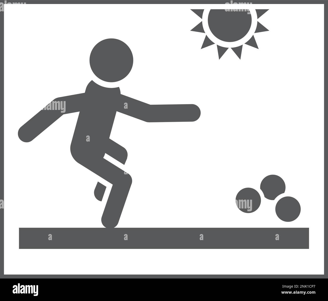 Pictogram for playing boule Pétanque Stock Vector Image & Art - Alamy