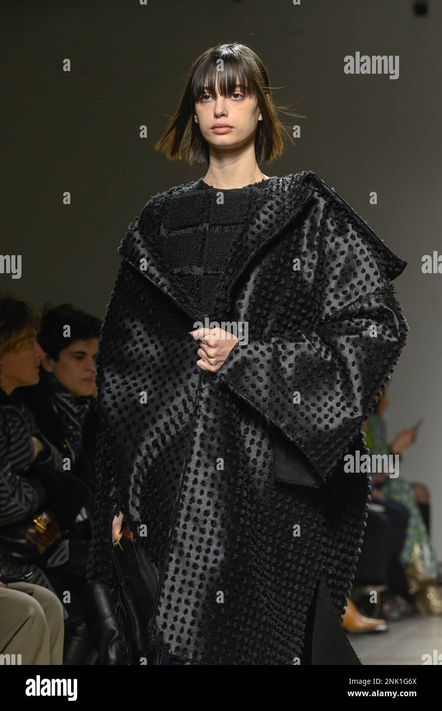 Milan, Italy. 23rd Feb, 2023. Milan, Woman Fashion Week, Fall Winter