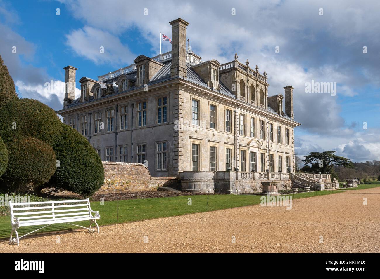 Kingston Lacy House and country estate during winter or February, Dorset, England, UK Stock Photo