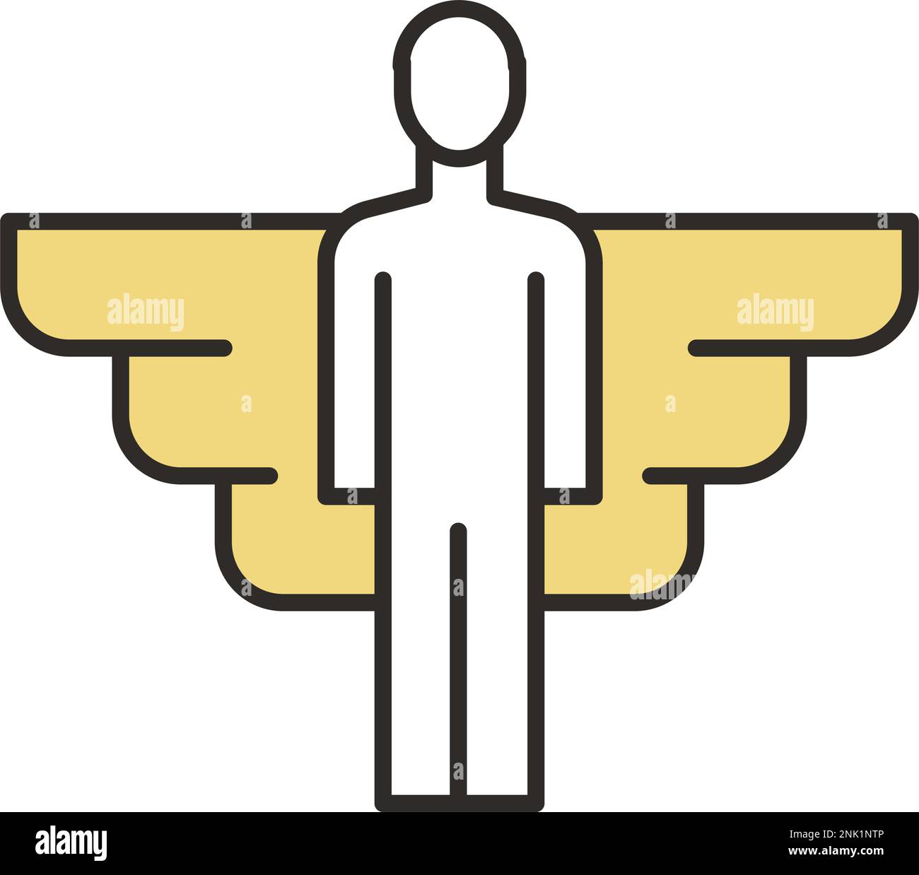 Man with wings logo hero angel vector icon Stock Vector Image & Art - Alamy