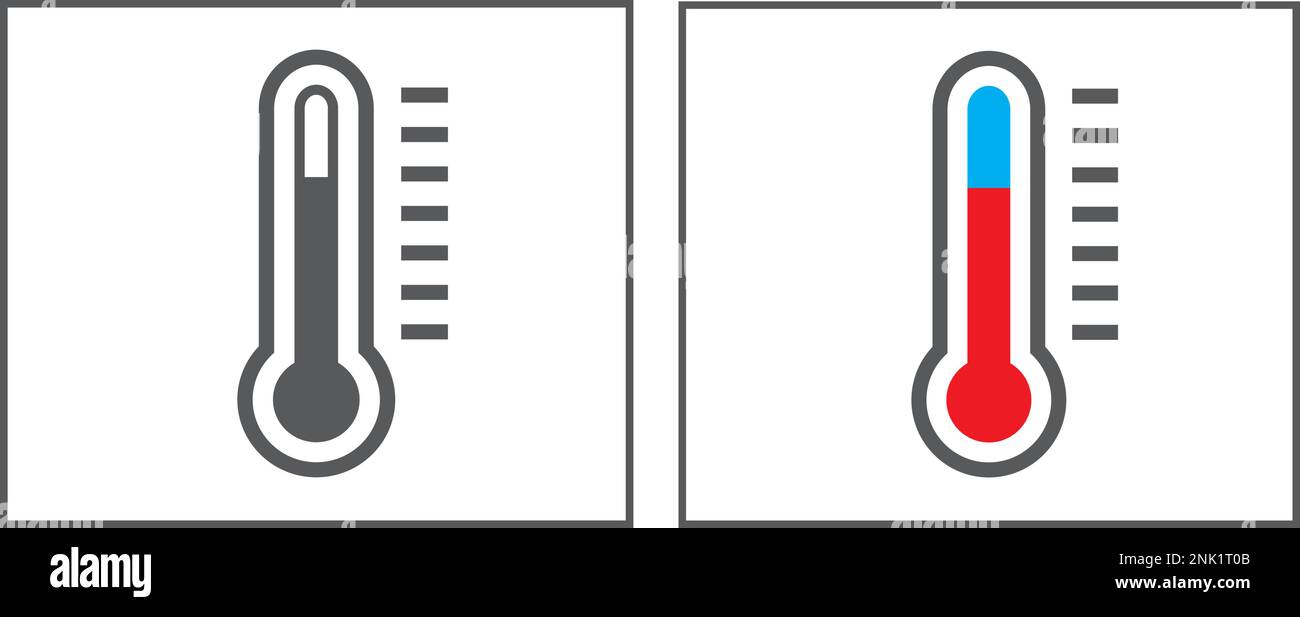 Pictogram of a thermometer, hotcold display Stock Vector Image & Art