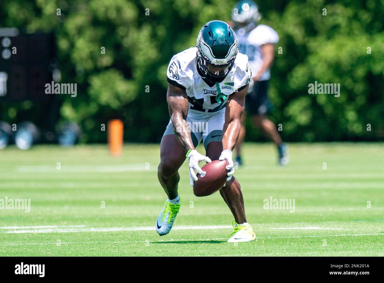 Philadelphia Eagles defensive back Avonte Maddox (29) lines up for the snap  during an NFL Football game against the Houston Texans on Thursday,  November 3, 2022, in Houston. (AP Photo/Matt Patterson Stock