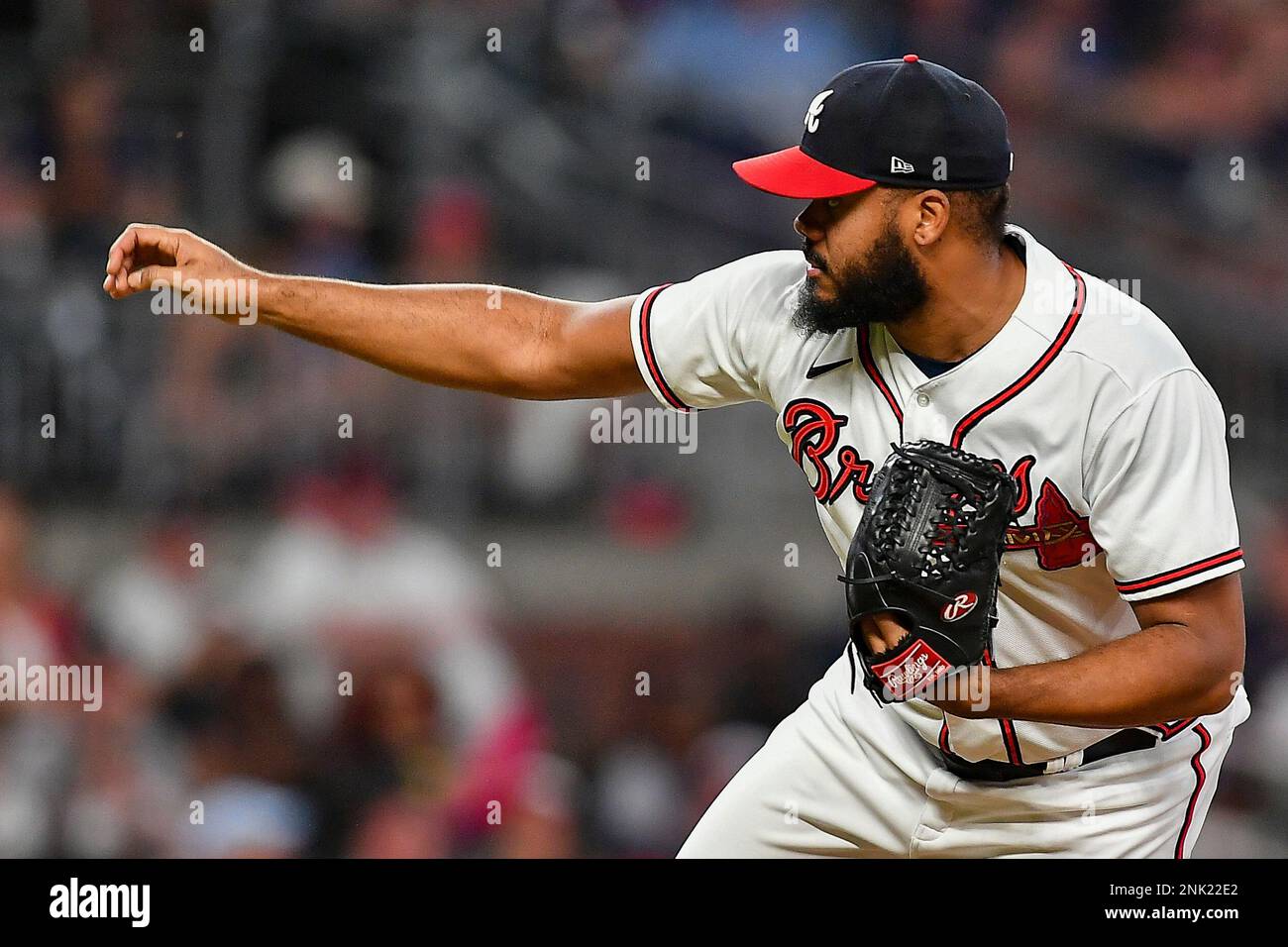 Atlanta Braves relief pitcher Kenley Jansen (74) during a MLB game