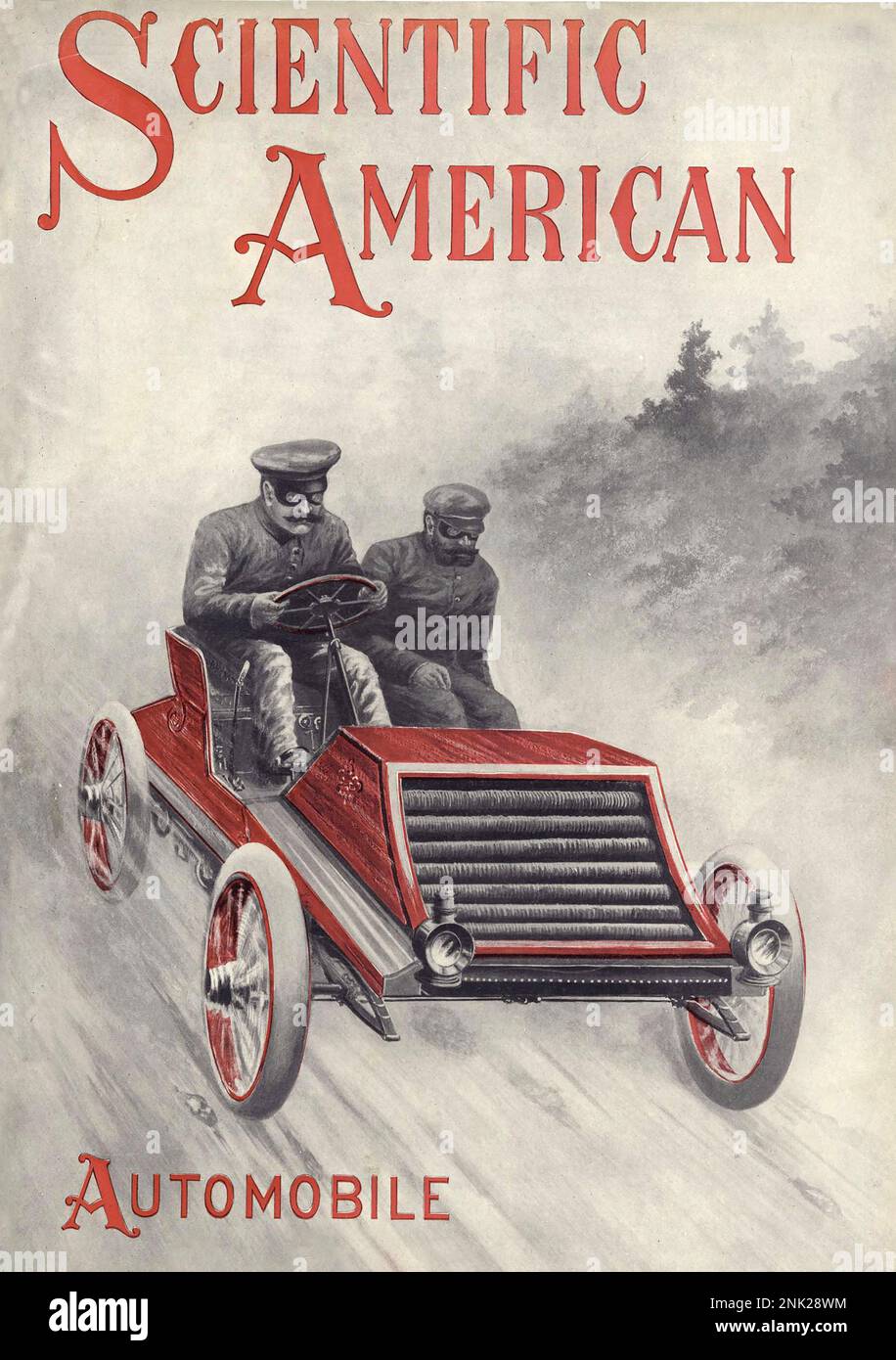 Victorian Advertising Illustration poster for Cars, Circa 1899 Stock