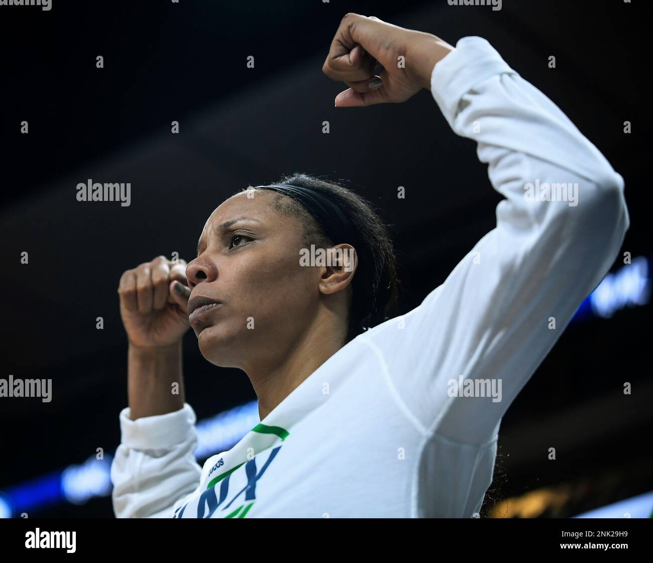 FILE Minnesota Lynx forward Pierson reacts during the second