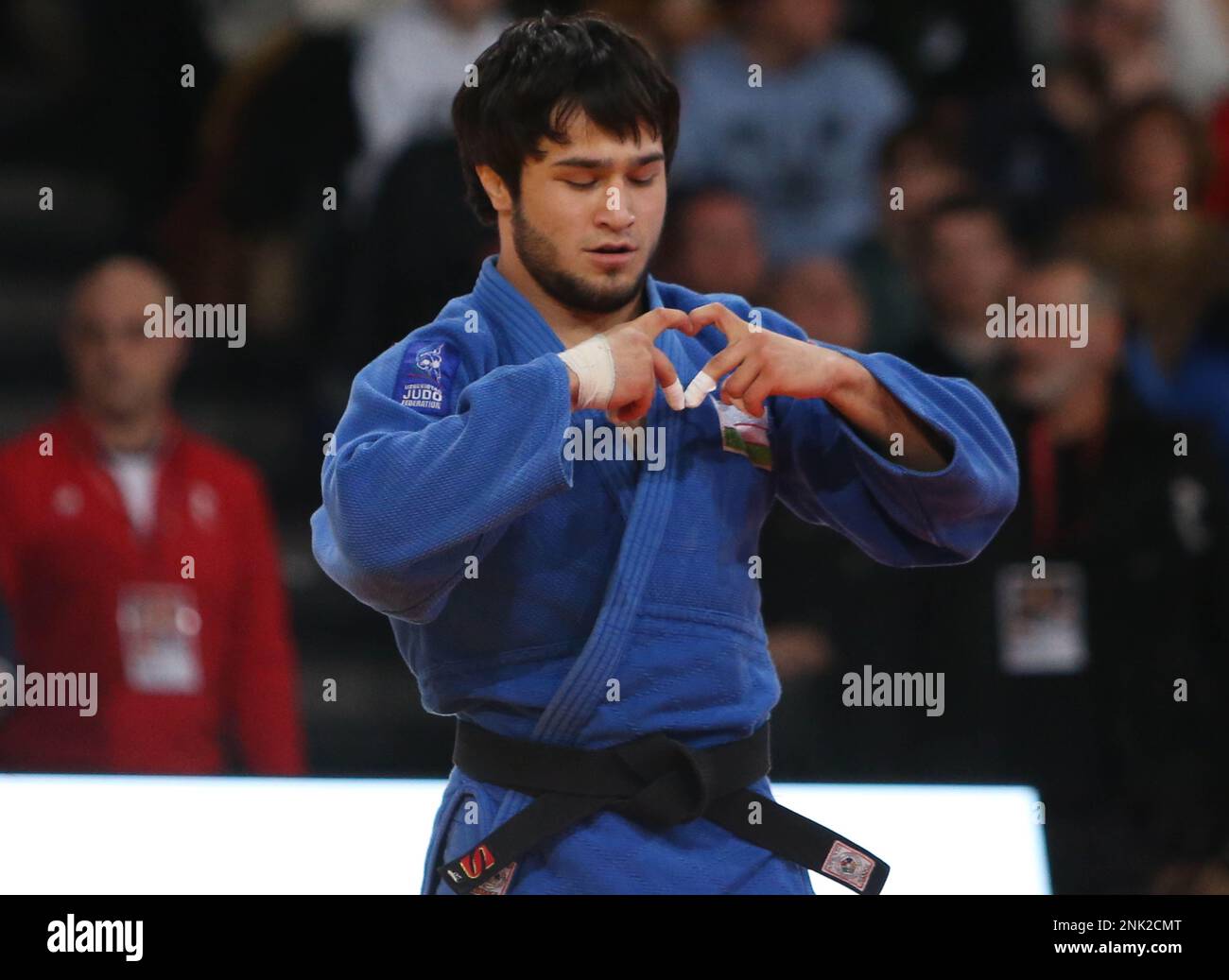 BAKHTIYOROV KAMOLIDDIN of UZBEKISTAN during the Judo Paris Grand Slam