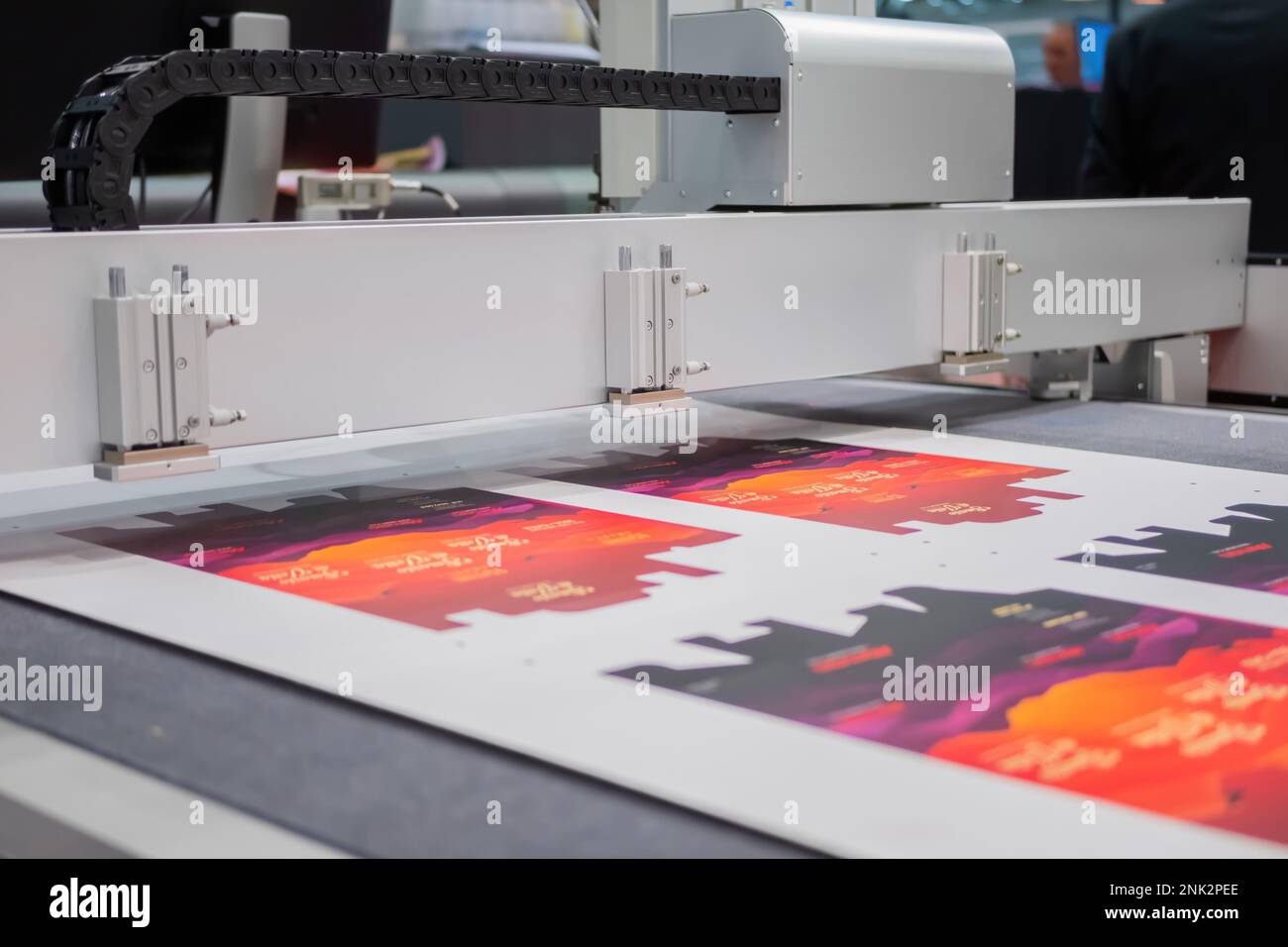 Large format colorful printing digital printer during work Stock Photo Alamy
