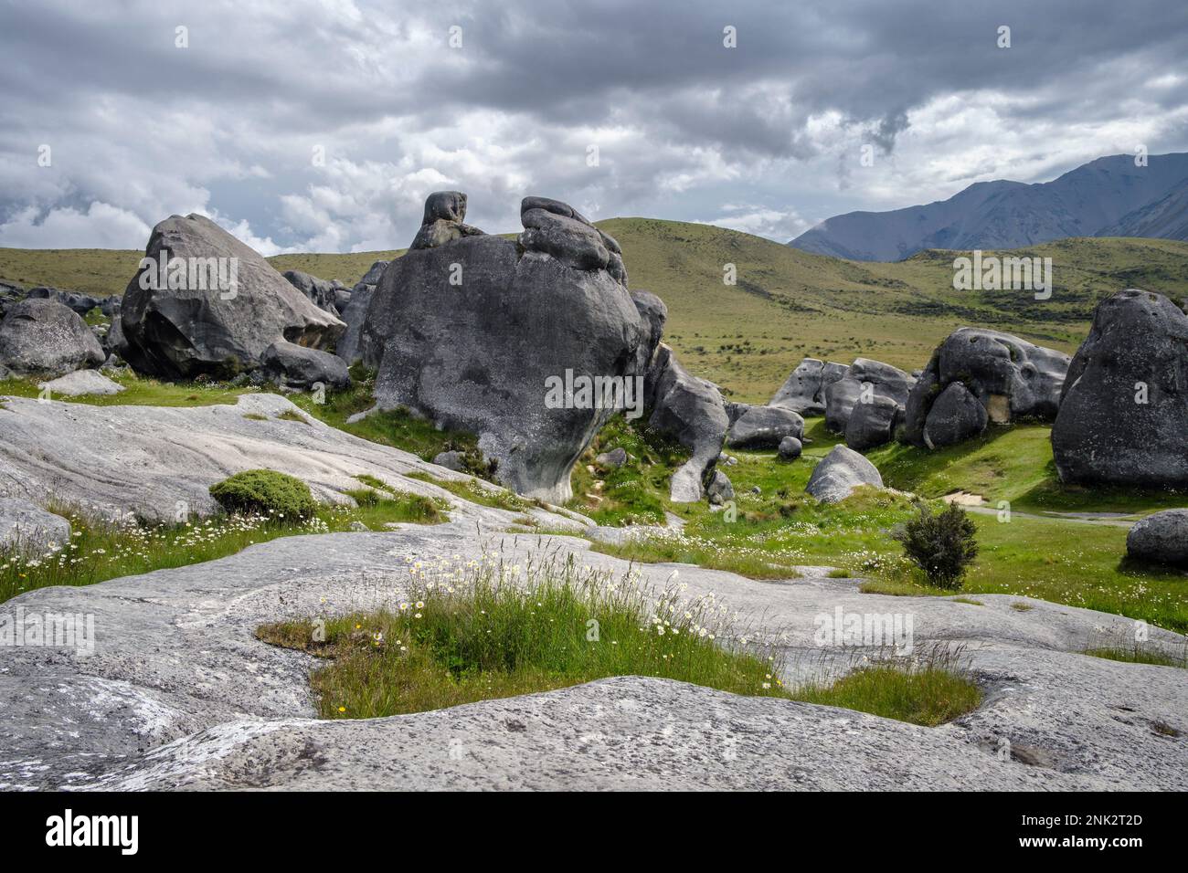 Castle Hill, (Kura Tawhiti Conservation Area), South Island, New Zealand Stock Photo