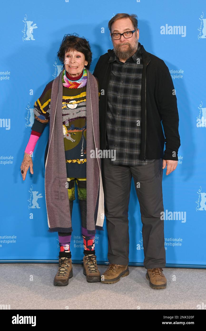Geraldine Chaplin and Robert Schwentke attend the photo call for 'Seneca' during the 73rd Berlin Film Festival. 20th February 2023 © Paul Treadway Stock Photo
