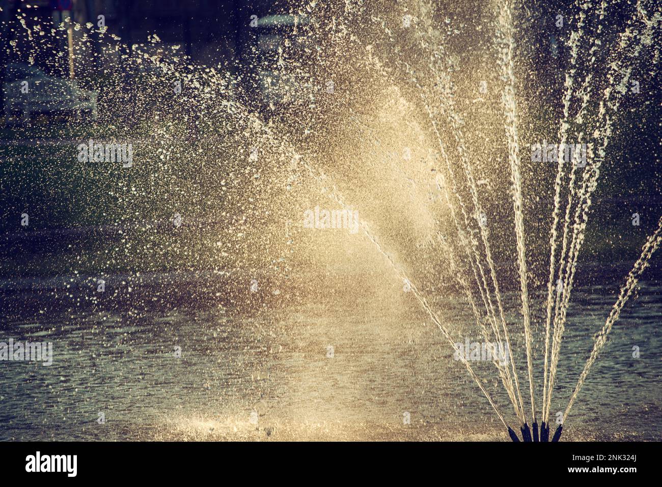 A fountain in a public park Stock Photo - Alamy