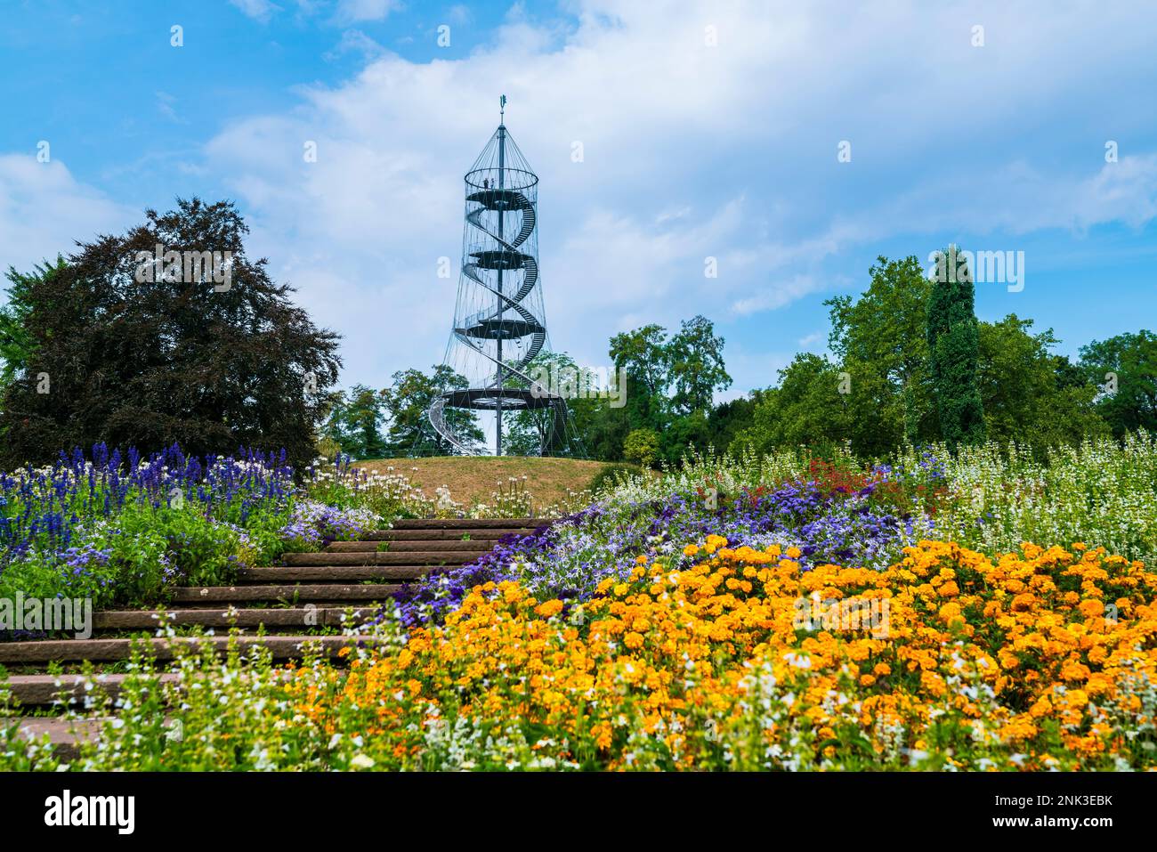 Germany, Stuttgart city killesberg urban park killesbergturm tower ...