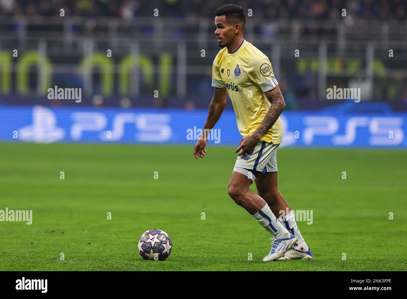 Milan, Italy - 22/02/2023, Henrikh Mkhitaryan (FC Inter) during the UEFA  Champions League, Round of 16, 1st leg football match between FC  Internazionale and FC Porto on February 22, 2023 at Giuseppe