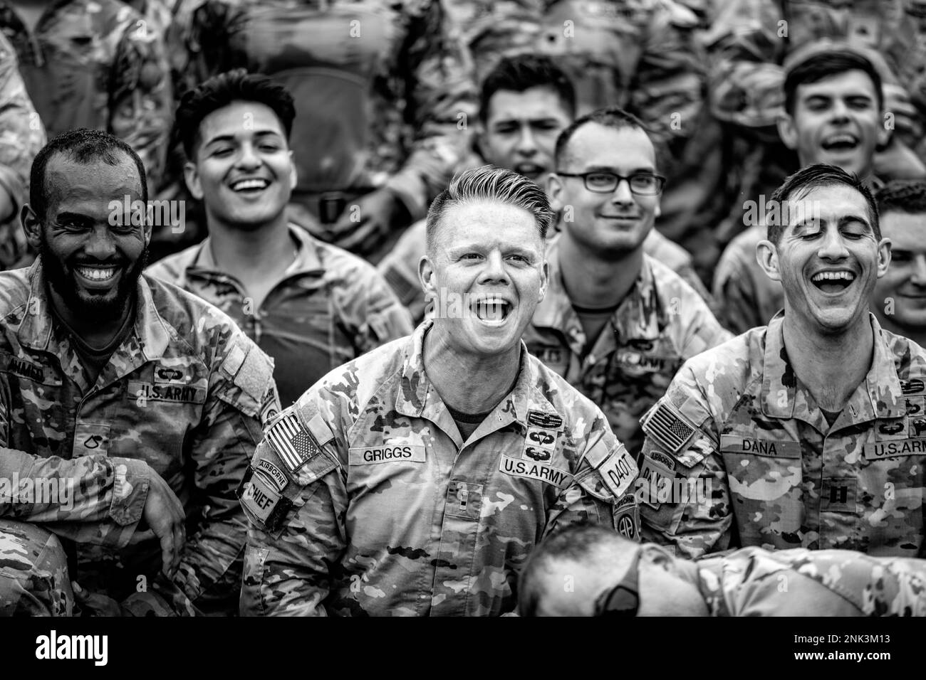 Families of paratroopers Black and White Stock Photos & Images - Alamy