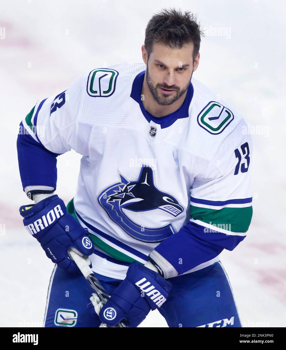 NHL profile photo on Vancouver Canucks player Brad Richardson at a game