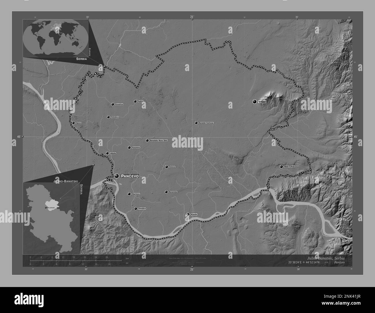 Zhite Map Banatsko novo selo crkva Black and White Stock Photos & Images - Alamy
