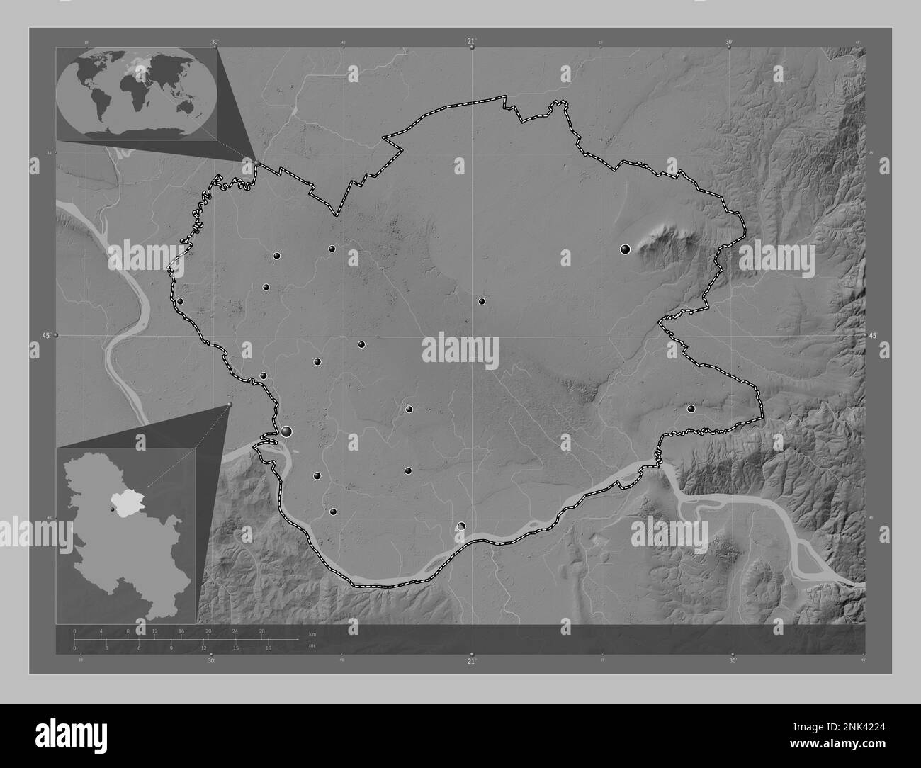 Zhite Map Banatsko novo selo crkva Black and White Stock Photos & Images - Alamy