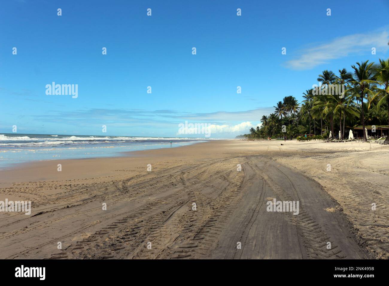 Wonderful landscapes of unspoilt beauty on the beaches of Itacaré, in the state of Bahia. Stock Photo