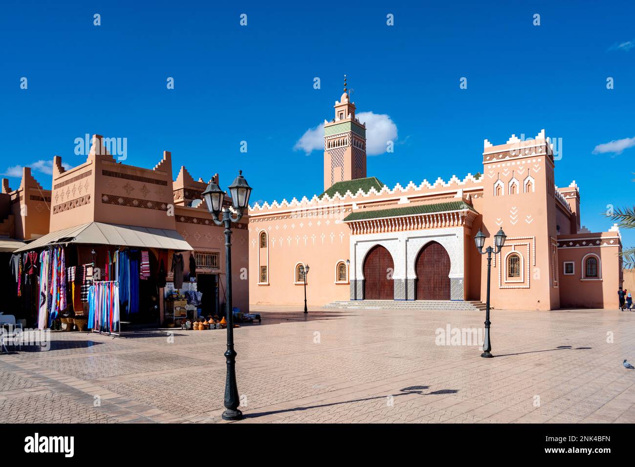 Afrika, Marokko, Südmarokko, Zagora, Moschee Mohammed VI. am Bd. Mohammed V. Stock Photo