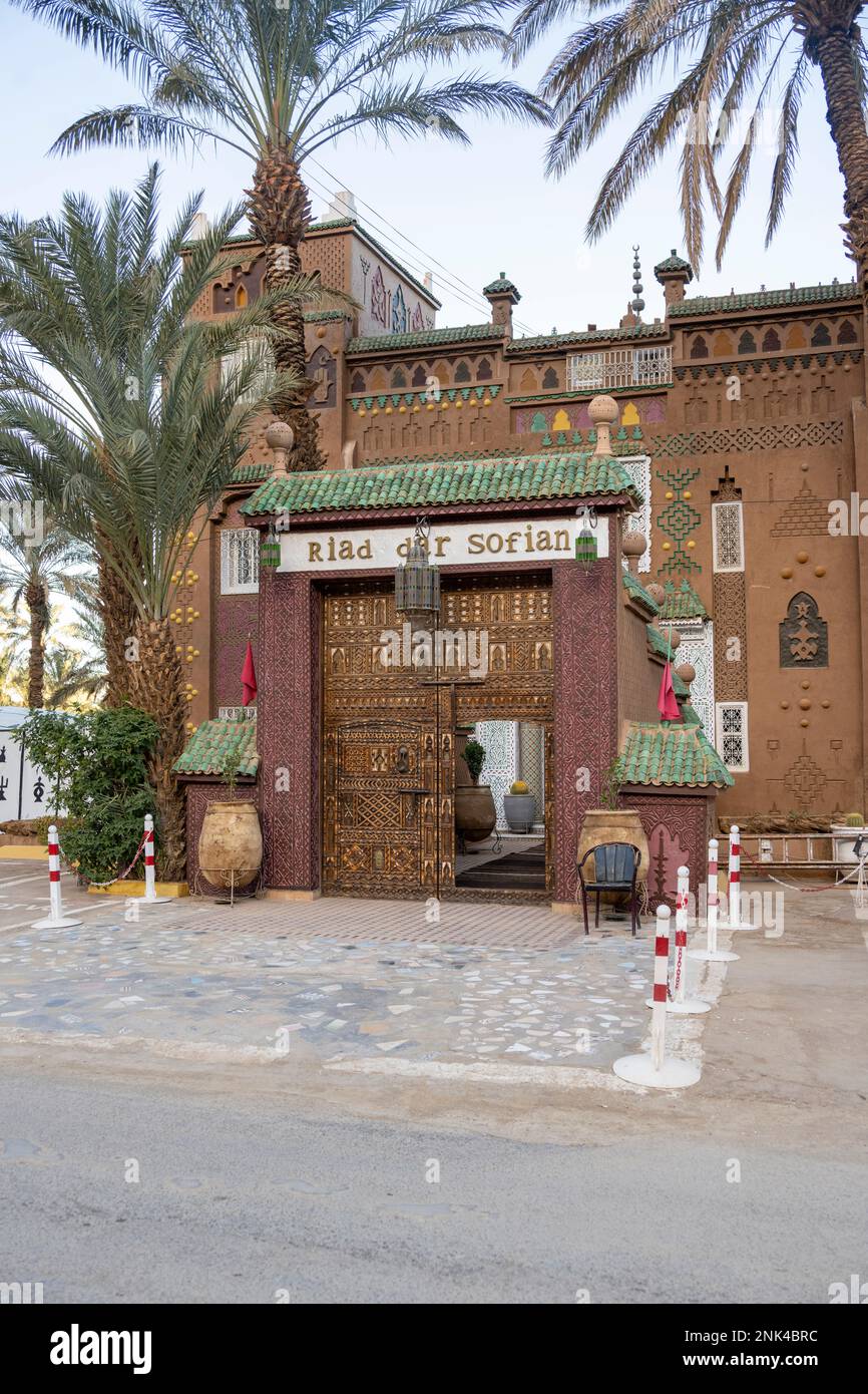 Afrika, Marokko, Südmarokko, Zagora, Hotel Riad Dar Sofian Stock Photo