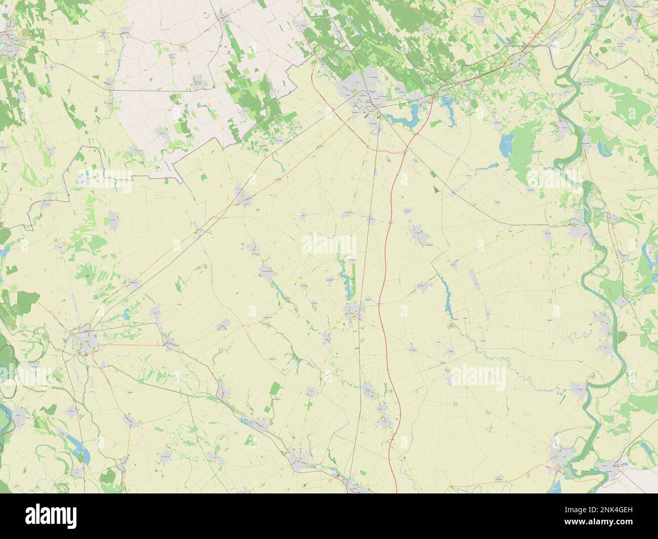 Severno-Backi, district of Serbia. Open Street Map Stock Photo - Alamy