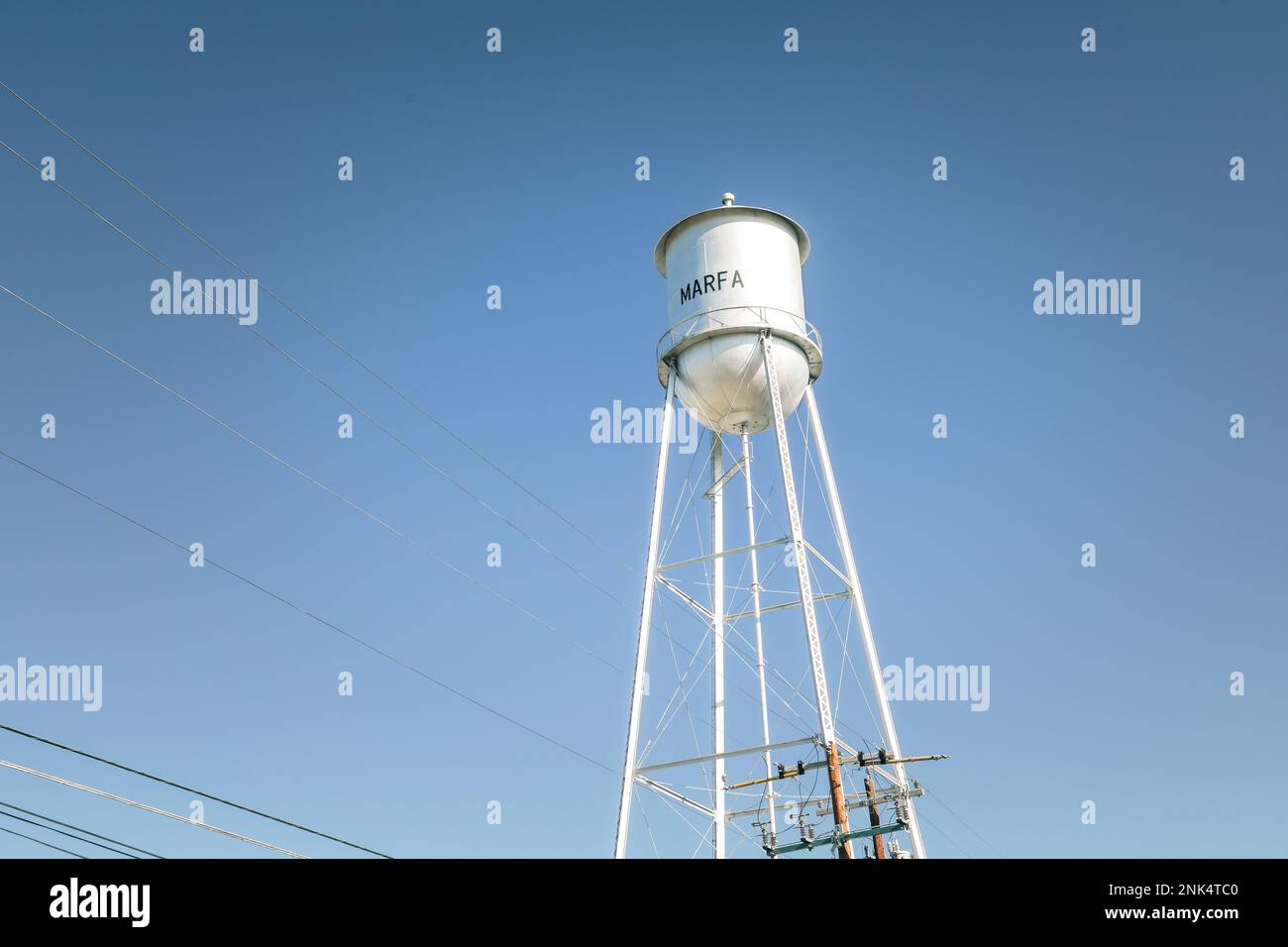 Marfa Texas water tower Stock Photo - Alamy